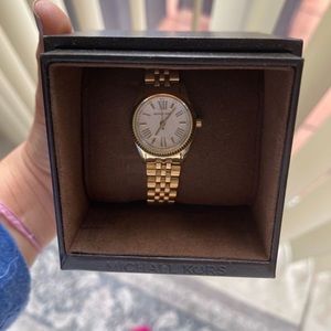 Michael Kors Petite Lexington Gold- Tone watch